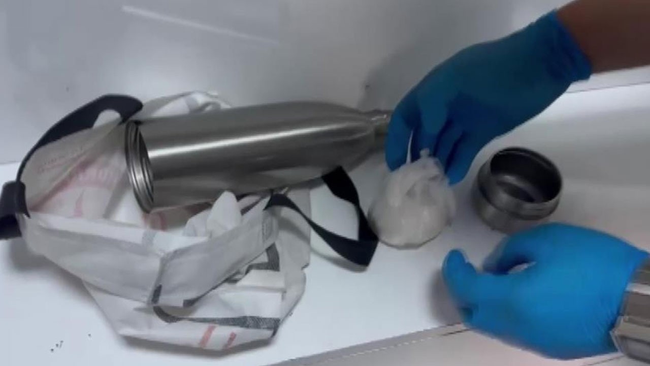 Uyuşturucuyu sakladığı yer pes dedirtti