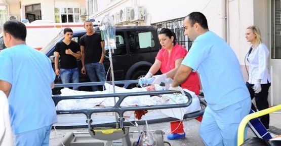 Üzerine televizyon düşen çocuk hastaneye kaldırıldı