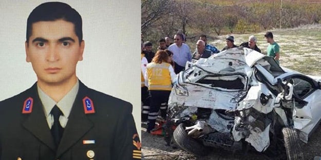 Uzman çavuş kazada öldü