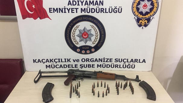 Uzun namlulu silah ele geçirildi