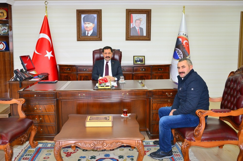 Uzunkaya’dan Vali Masatlı’ya teşekkür ziyareti 