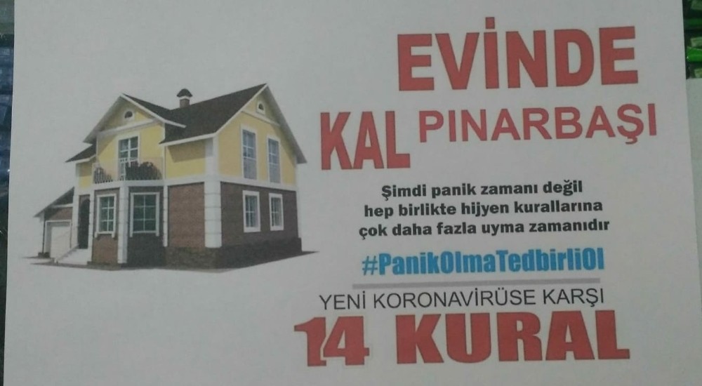 Uzunluoğlu’ndan Pınarbaşılılara ‘Evde kal’ çağrısı 