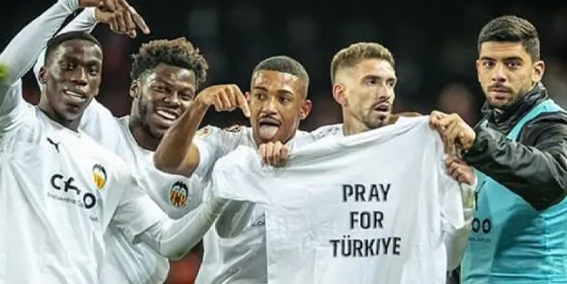 Valencialı oyunculardan ülkemize destek