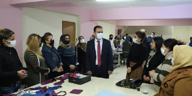 Vali Akbıyık, kadın kooperatifini ziyaret etti