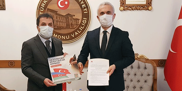 Vali Avni Çakır’dan Azerbaycan askerlerine mektup