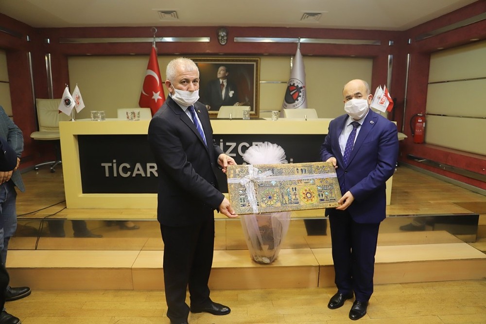 Vali Dağlı’dan DTSO’ya veda ziyareti 