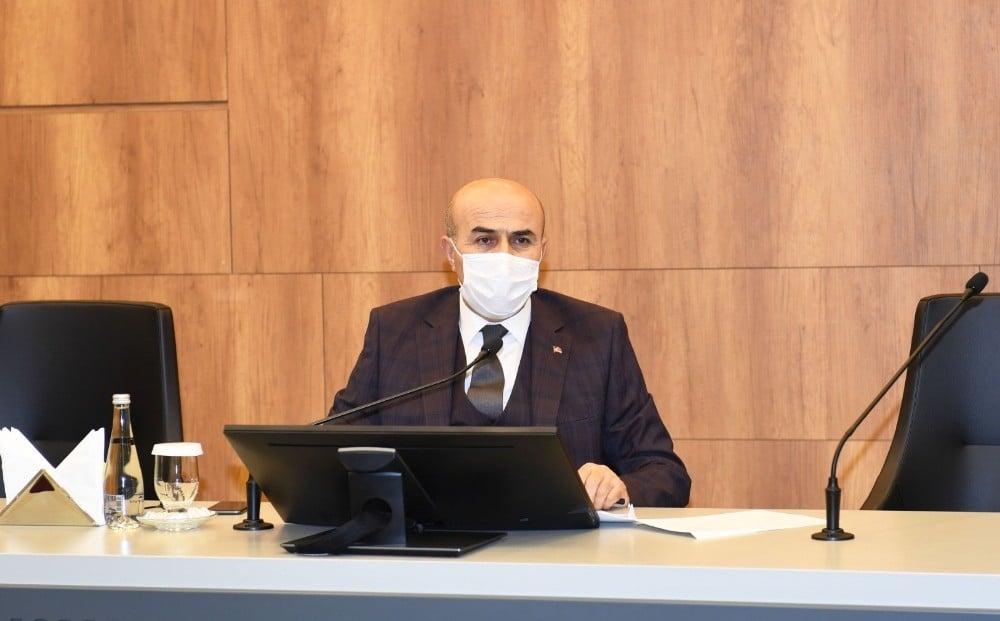 Vali Demirtaş, oda temsilcileriyle maske dağıtımını planladı 