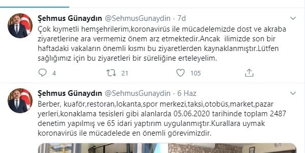 Vali Günaydın’dan ‘Ziyaret Uyarısı’ 