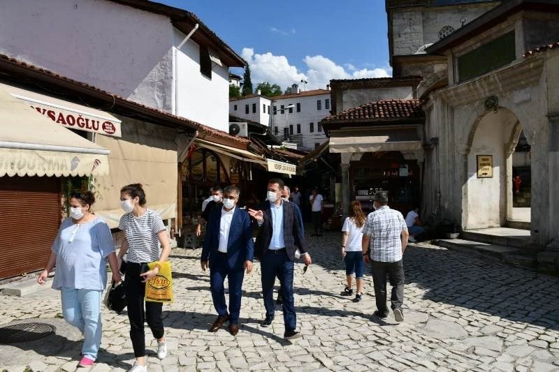 Vali Gürel Safranbolu’da incelemede bulundu 