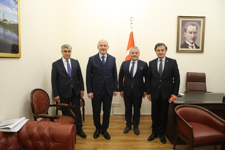 Vali Gürel ve milletvekilleri Bakan Soylu ile görüştü 