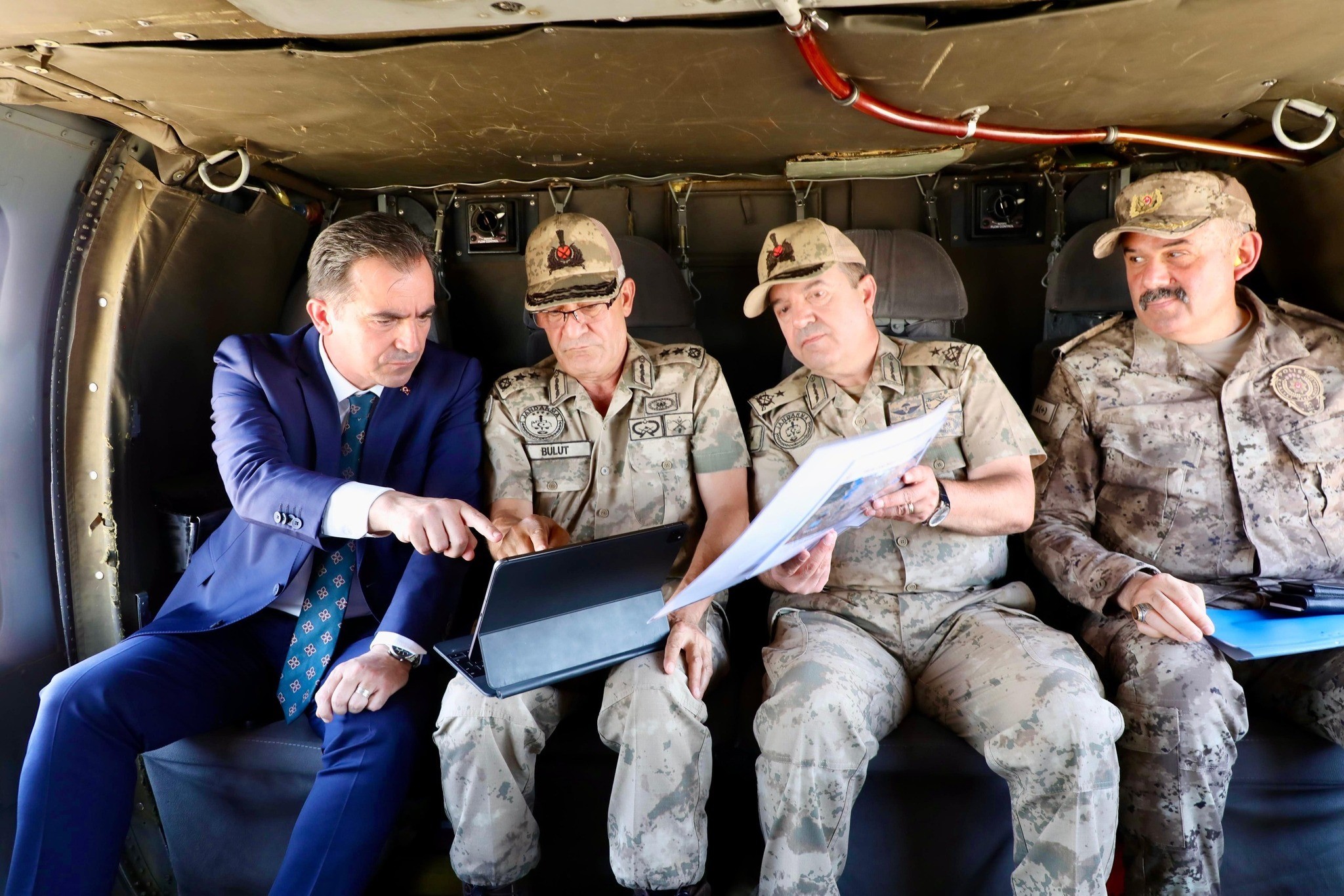 Vali Karakaya Çarho etkinlik alanını havadan inceledi