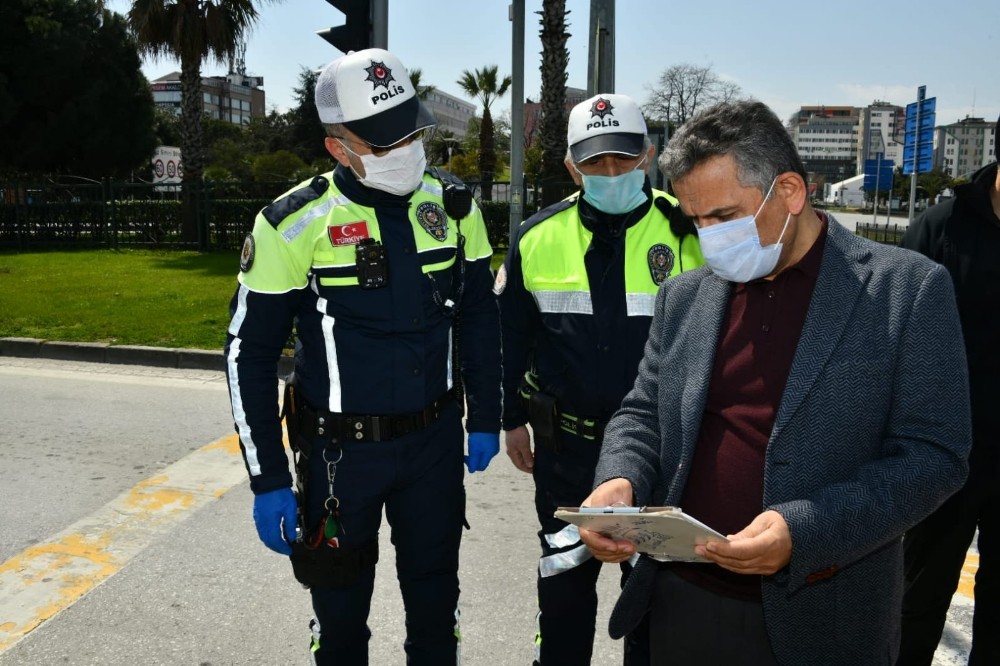 Vali Kaymak’tan yasağın ilk günü denetimde 