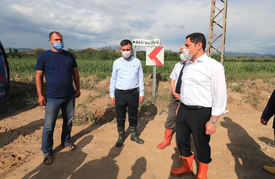 Vali Masatlı, Suluova’da incelemelerde bulundu 