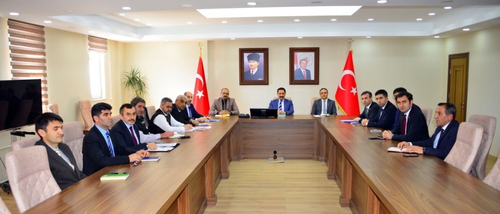 Vali Mustafa Masatlı başkanlığında mart ayı kaymakamlar toplantısı yapıldı 