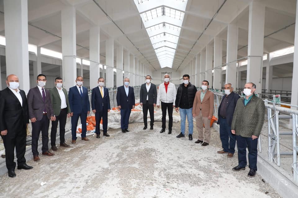 Vali Öksüz, Modern Besi Çiftliği ve Kesimhanesinde İncelemelerde bulundu 