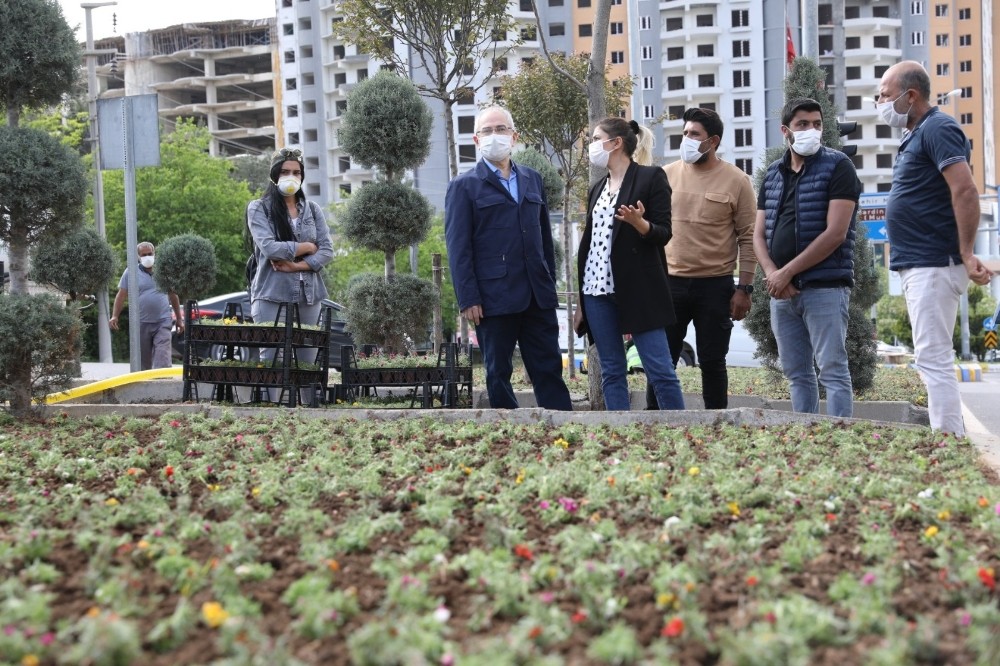 Vali Yaman yeşillendirme çalışmalarını denetledi 