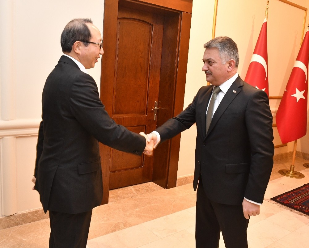 Vali Yazıcı Japonya Başkonsolosunu ağırladı 