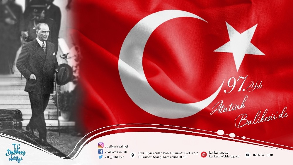 Vali Yazıcı’dan Atatürk’ün Balıkesir’e geliş günü mesajı 