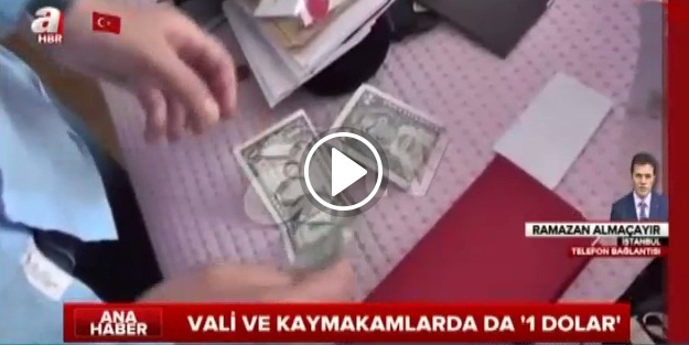 Valilerin evlerinden de 1 dolarlar çıktı!