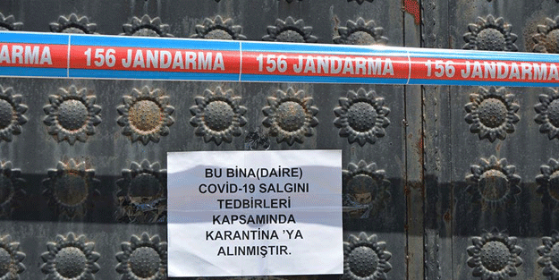 Valilik duyurdu! 105 ev karantina altına alındı