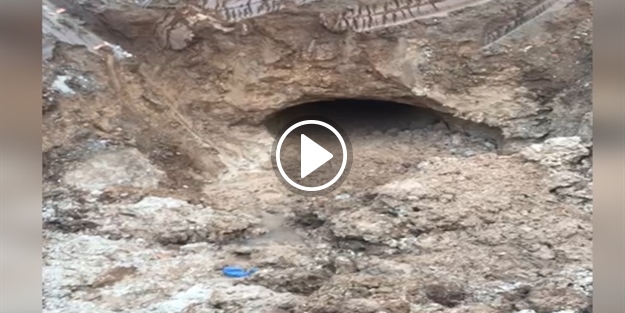Hainler buradan tünel kazmış!