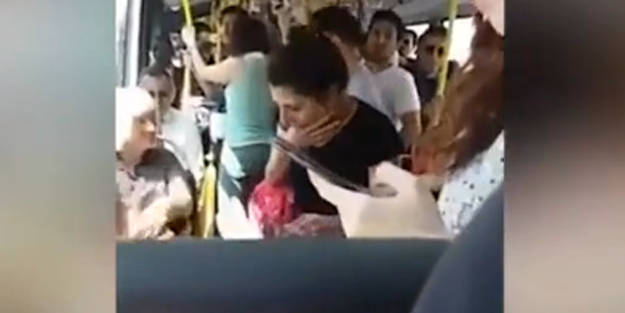 Metrobüste kavga: 'Vallahi kusarım üstüne' dedi... Sonrası komedi!