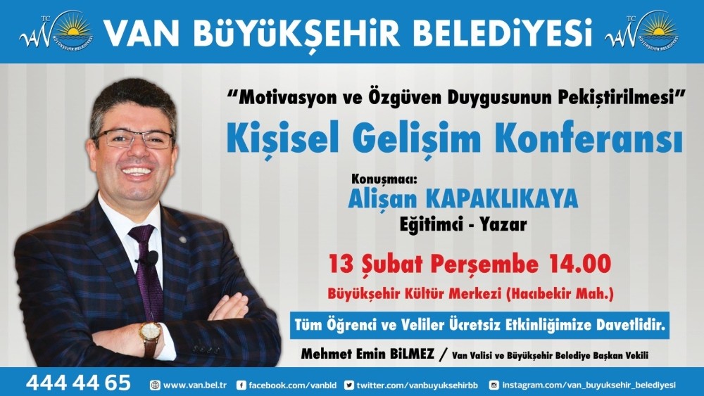 Van Büyükşehir Belediyesinden ‘kişisel gelişim’ konferansı 