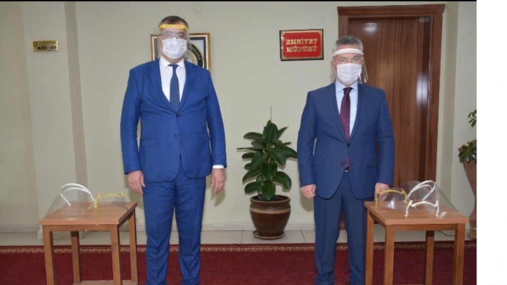 Van Emniyet Müdürlüğüne siperlik maske desteği 