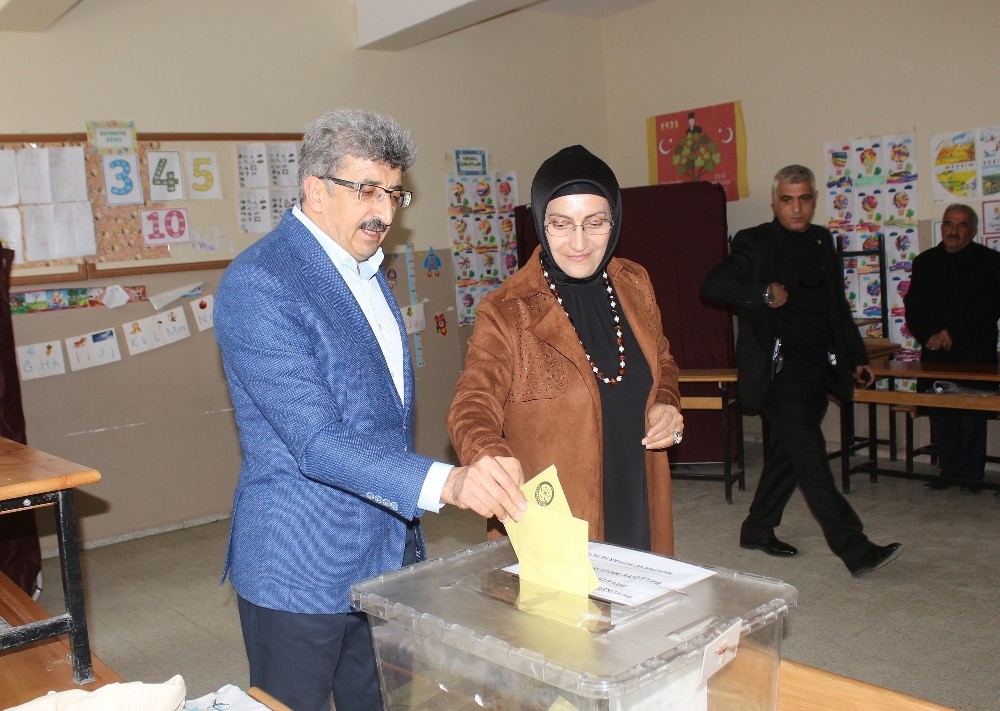 Van Valisi Bilmez eşiyle birlikte oyunu kullandı 