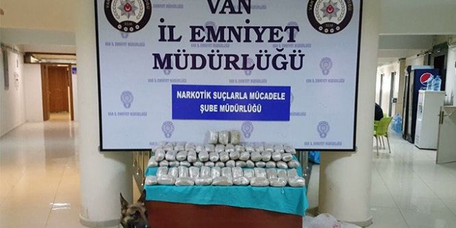 Van’da 40 kilo 655 gram eroin ele geçirildi