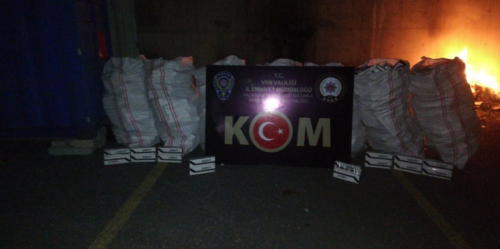 Van’da 12 bin 500 paket kaçak sigara ele geçirildi 