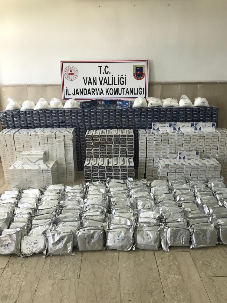 Van’da 157 kilo uyuşturucu ele geçirildi 