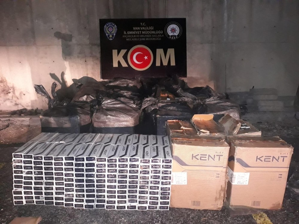 Van’da 17 bin 500 paket kaçak sigara ele geçirildi 