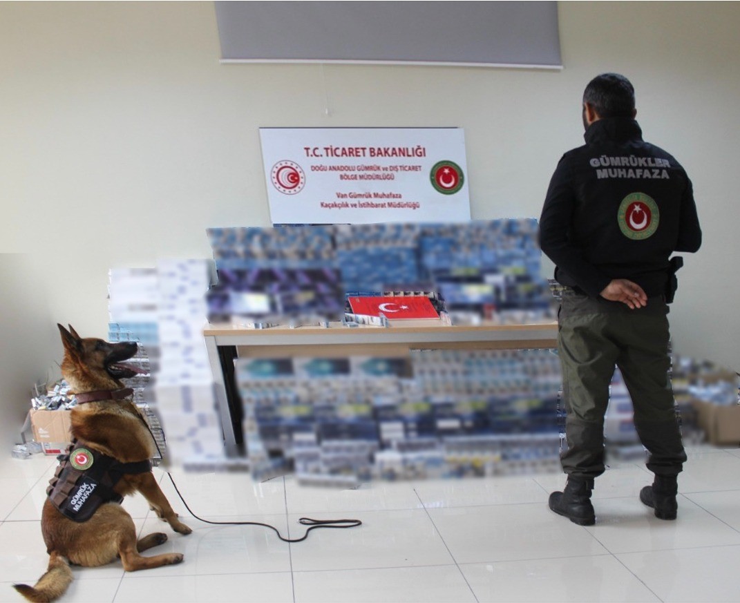 Van’da 17 bin 580 paket kaçak sigara ele geçirildi!