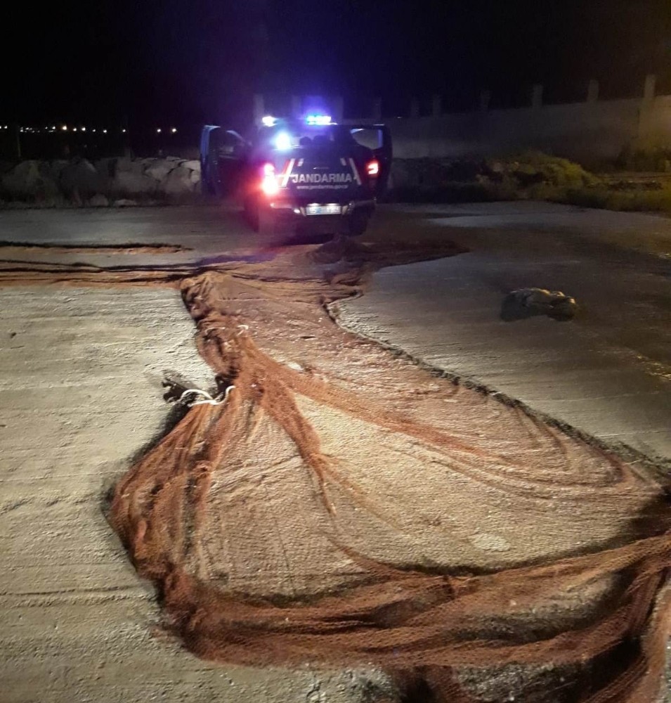 Van’da 350 metre manyat tipi ağ balık ele geçirildi 