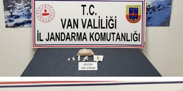 Van'da 732 gram eroin, 16 gram esrar ele geçirildi