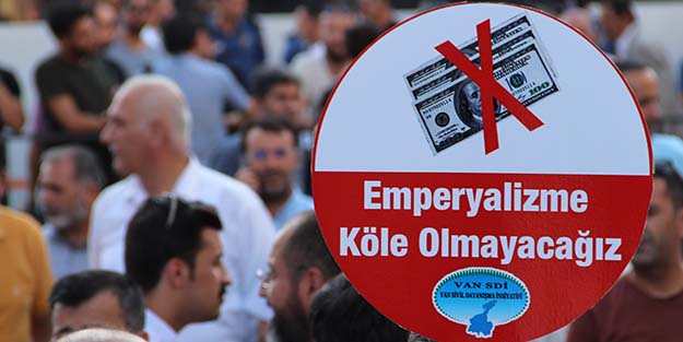 Van'da ABD protestosu! “ABD dayatmasına köle olmayacağız”