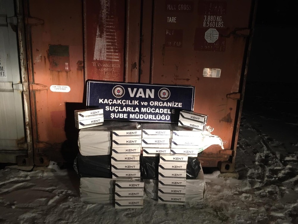 Van’da bir haftada 27 bin 650 paket kaçak sigara ele geçirildi 