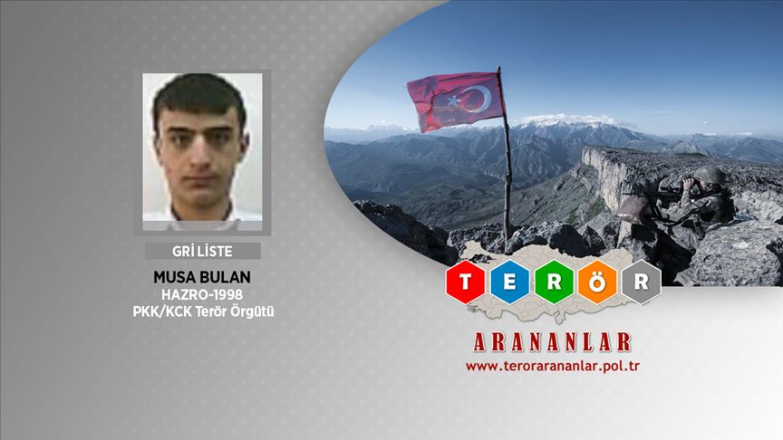 Van'da etkisiz hale getirilen teröristlerden birinin Gri Liste'deki Musa Bulan olduğu belirlendi