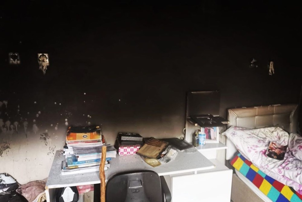 Van’da ev yangını 