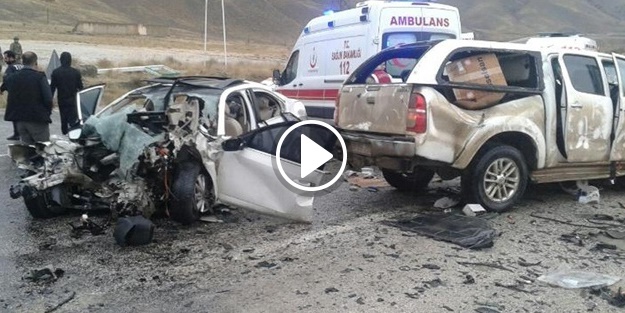 Van’da feci kaza!