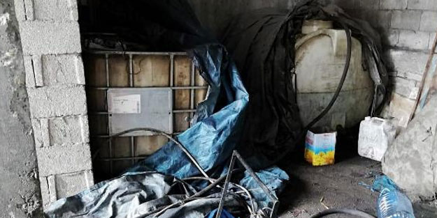 Van'da iş yerinde 1 ton kaçak akaryakıt ele geçirildi