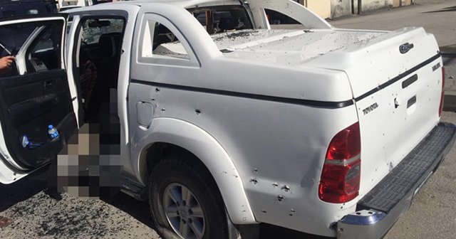 Van'da öldürülen hainler belediye aracından çıktı