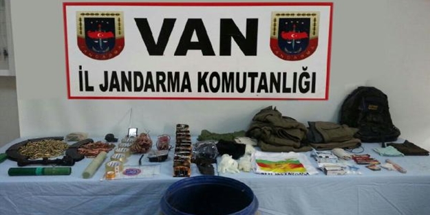 Van'da patlayıcı ve mühimmat ele geçirildi