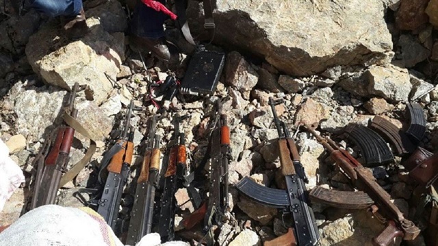 Van'da PKK’nın cephaneliği ele geçirildi