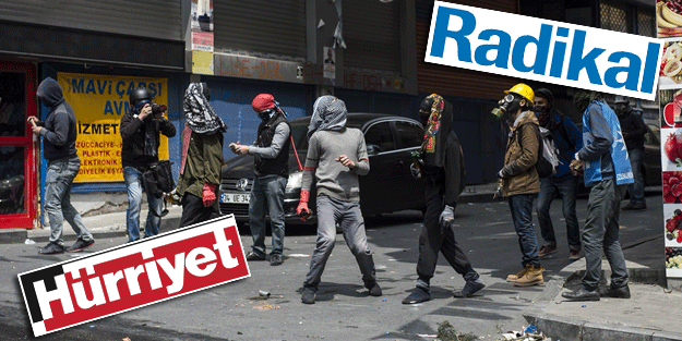 Vandallar sokakta, Doğan medyası yine iş başında!