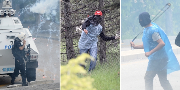 Vandallar Soma bahanesiyle ortalığı ateşe verdi