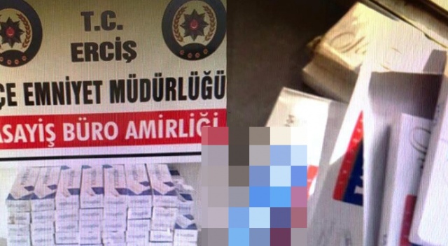 Van’ın Erciş ilçesinde kaçak sigara operasyonu