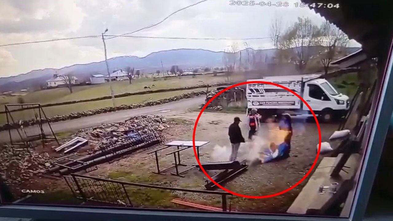 Varil patladı, atölye bir anda savaş alanına döndü!