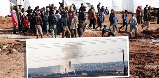 Varil bombasından kaçıyorlar